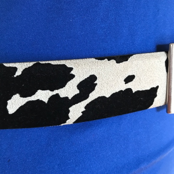 Genuine Suede Cow Print Belt- eye catching! 3/$19 - Picture 3 of 14